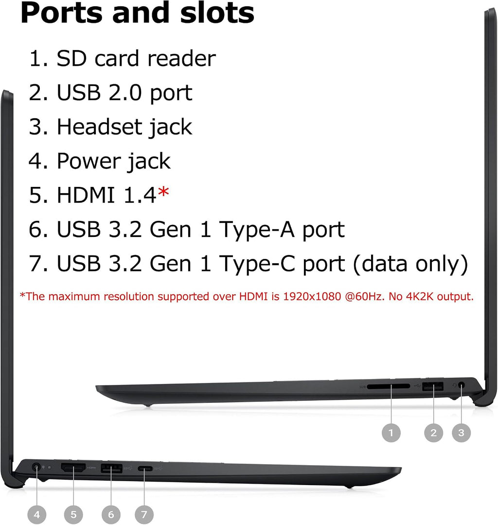 Dell Inspiron 15 15.6' Touchscreen FHD Laptop Computer, 8-Core AMD Ryzen 7 7730U (Beat i7-1365U), 16GB DDR4 RAM, 512GB PCIe SSD, WiFi, Bluetooth, Type-C, HDMI, Carbon Black, Windows 11 Pro