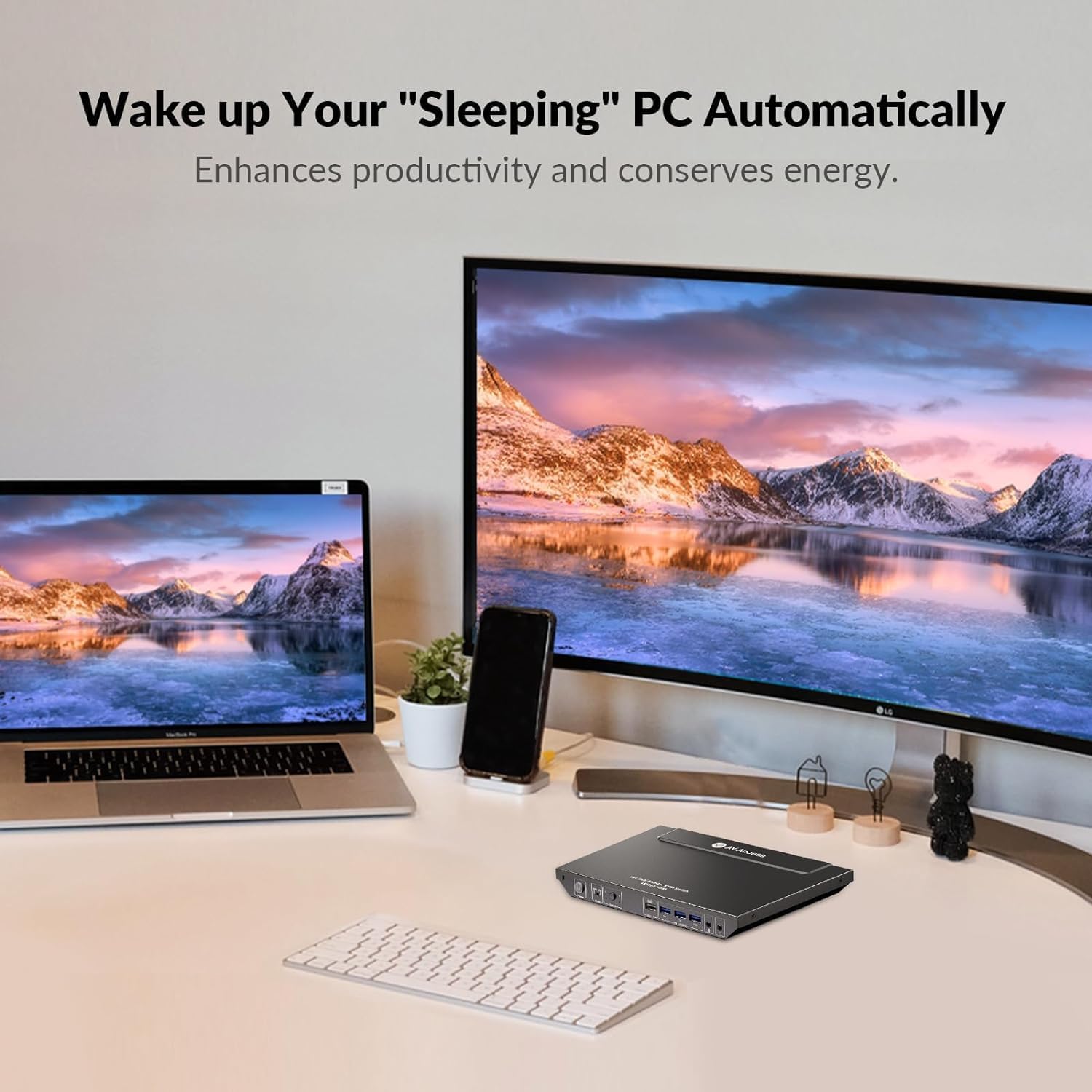 AV Access KVM Switch 2 Monitors 2 Computers, 4 USB, EDID, Fast Hotkey Switch, 4K@60Hz HDMI Dual Monitor Display 1 or 2 PCs Simultaneously,2 Desktops for Dell Lenovo HP Share One Set of Keyboard Mouse