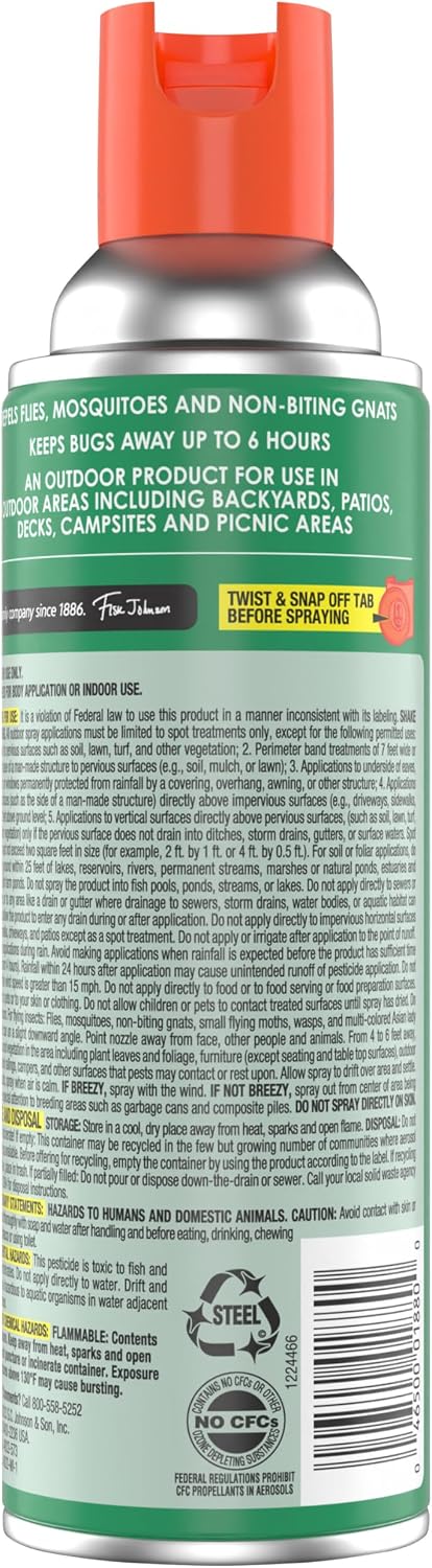 OFF! Backyard Yard and Deck Spray Outdoor Insect Control for Patios Lawns and Outdoor Areas 16 ounce (Pack of 12)