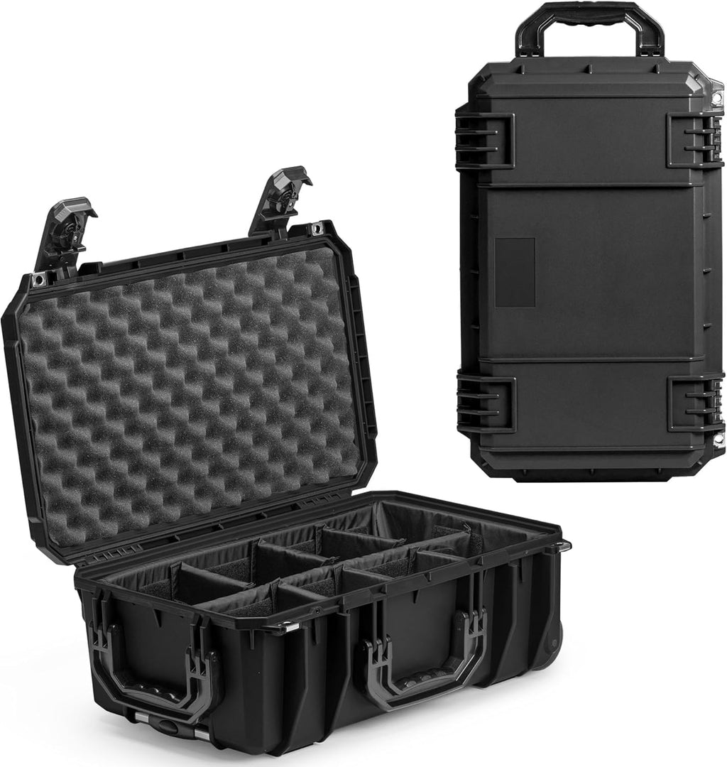 Seahorse 830 Professional Camera Case with Padded Dividers, TSA Approved, MIL‑Spec, IP67 Waterproof, USA Made for Photographers and Travel Enthusiasts