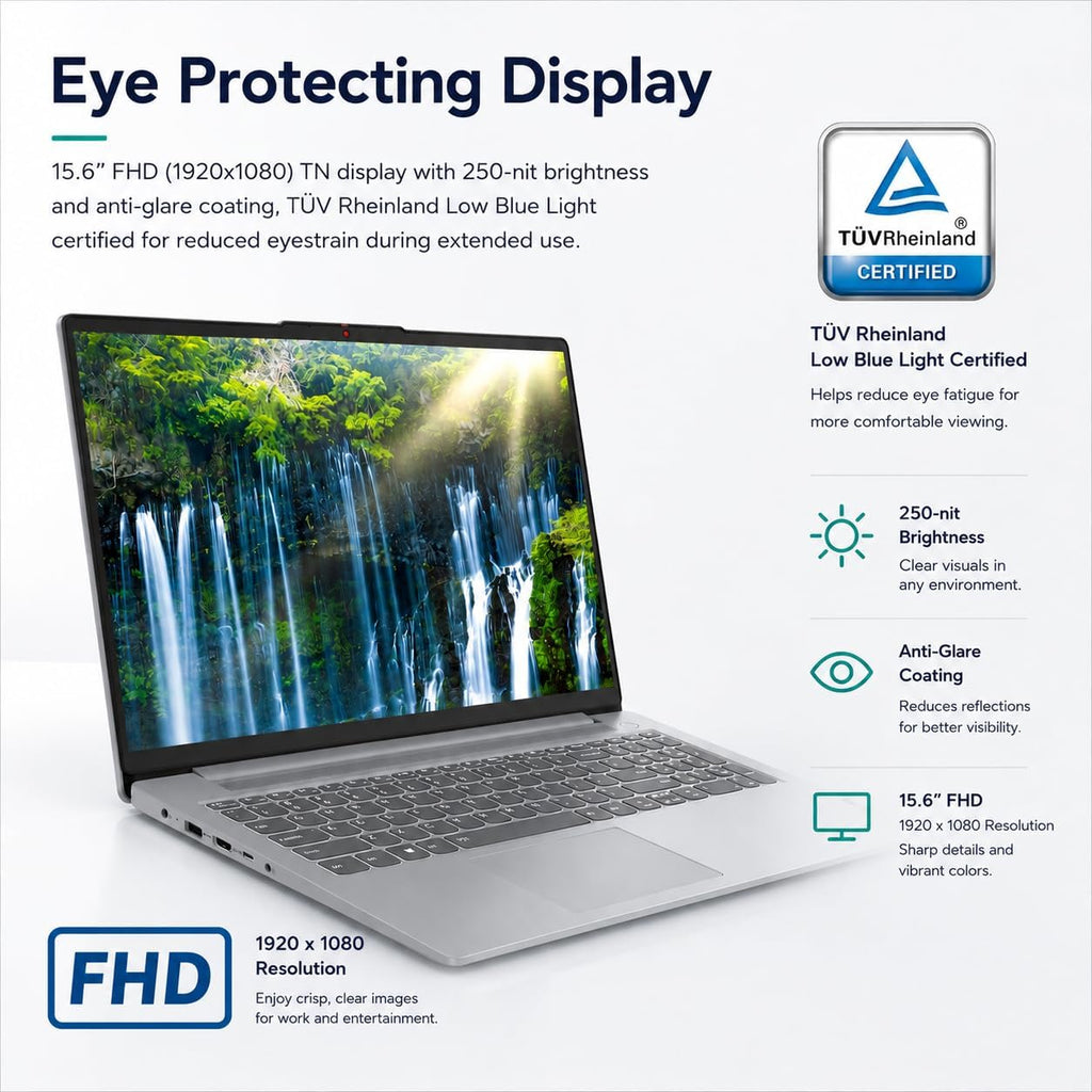 Lenovo IdeaPad Slim 3 Touchscreen Business Laptop, Ryzen 7 5825U Processor (Beats i7-1355U), 15.6' FHD LED Display, 16GB RAM, 1TB PCIe SSD, SD Card Reader, WiFi 6, Windows 11, WOWPC USB, no Mouse