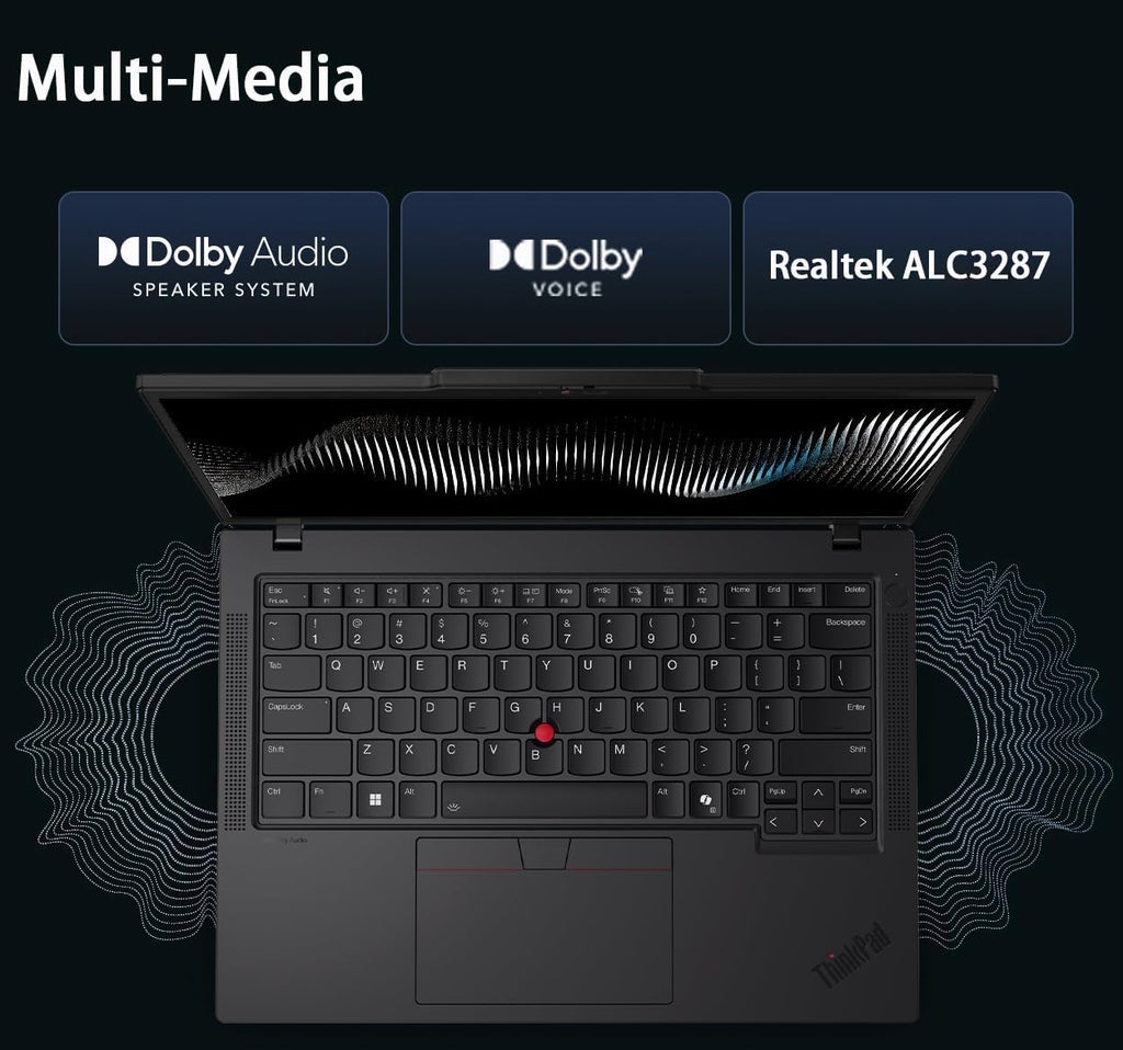 Lenovo ThinkPad T14 Gen 6 Business Laptop 14' FHD+ IPS, Intel Ultra 7 255U, 32GB DDR5 RAM, 1TB SSD, 5MP Webcam, Fingerprint, Backlit, Wi-Fi 6E, 2 Thunderbolt 4, AI PC, W11P