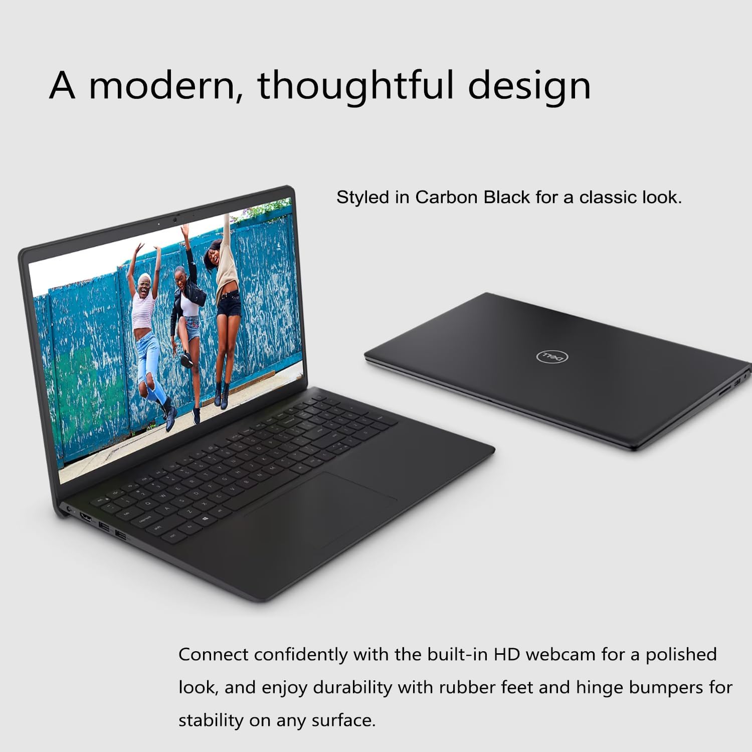 Dell Inspiron 3000 Series 3520 Laptop, 15.6' FHD Touchscreen, Intel Core i5-1155G7, 8GB DDR4 RAM, 512GB PCIe SSD, Webcam, SD Card Reader, Wi-Fi, Windows 11 Home, Black