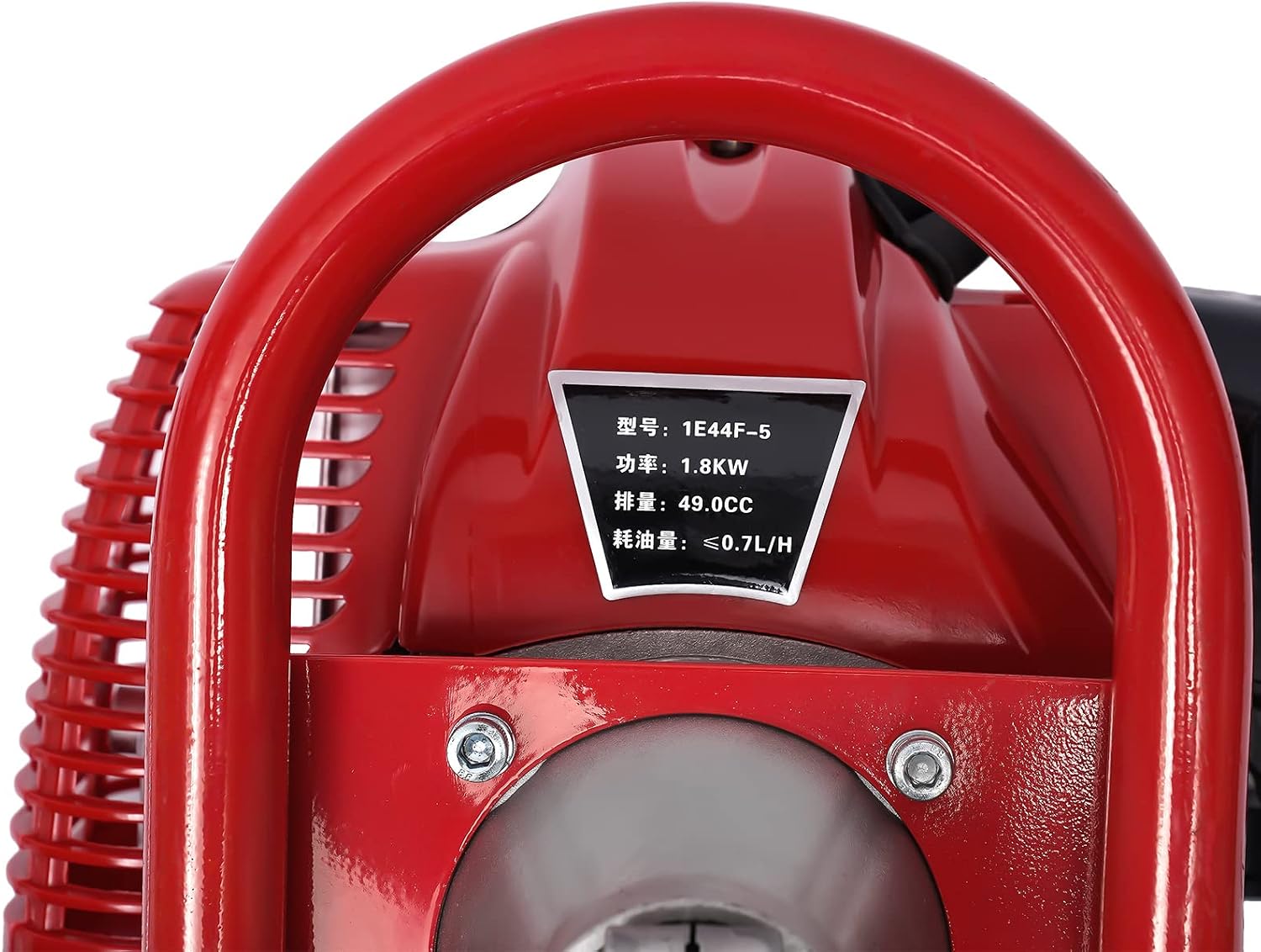 Two Stroke Lawn Mower,49CC 2 Stroke Gas Mower Grass Trimmer Brush Cutter Hand Push Weeding Machine, Portable Hand Push Gasoline Lawn Mower New