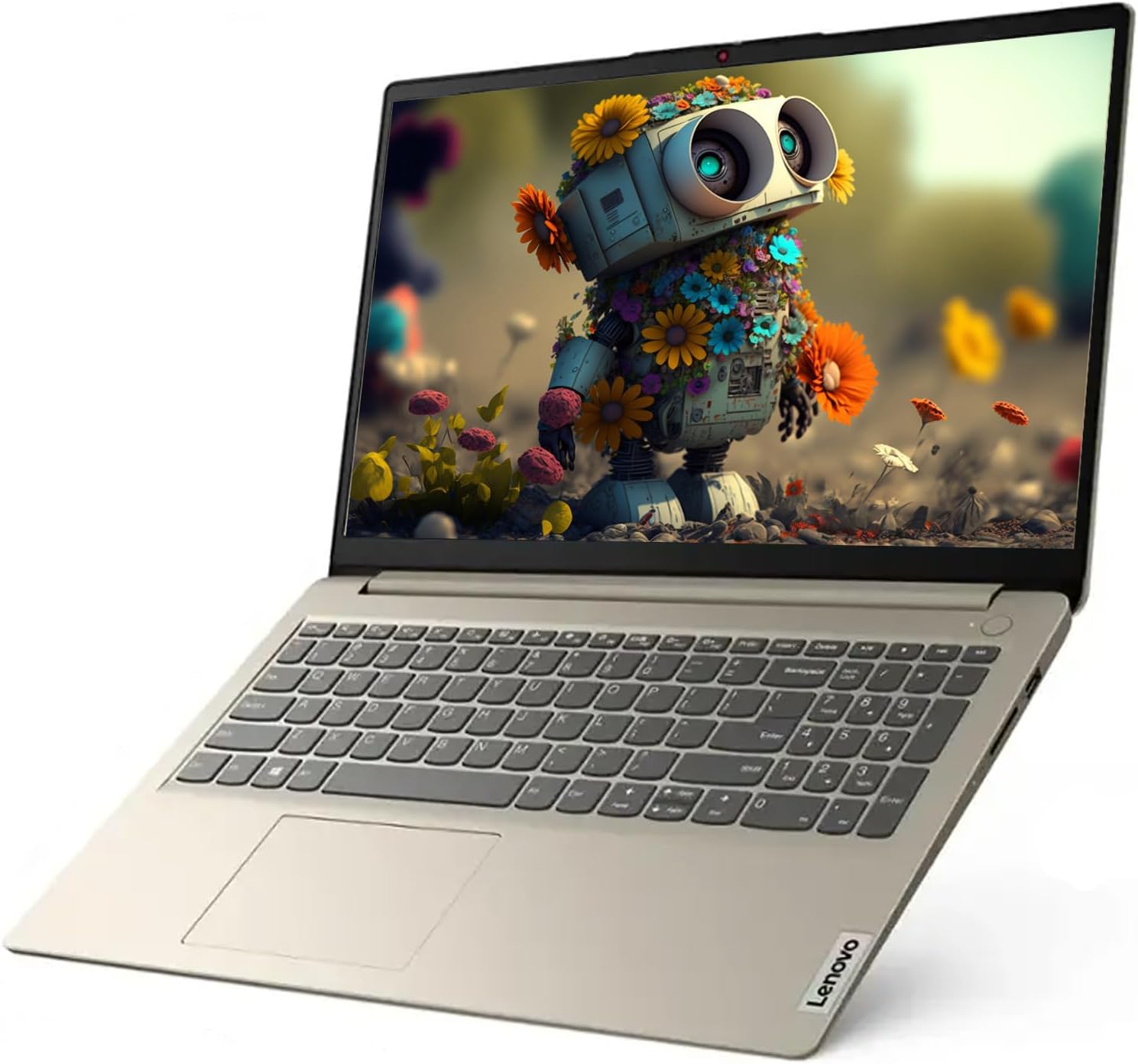 Lenovo IdeaPad Laptop with Microsoft Office and 1TB Cloud Storage (1-Year)| 15.6 inch HD Computer| 16GB RAM| 128GB eMMC & 128GB Portable SSD| Intel 2-Core CPU| Webcam| AI-Powered Windows 11| LE Bundle