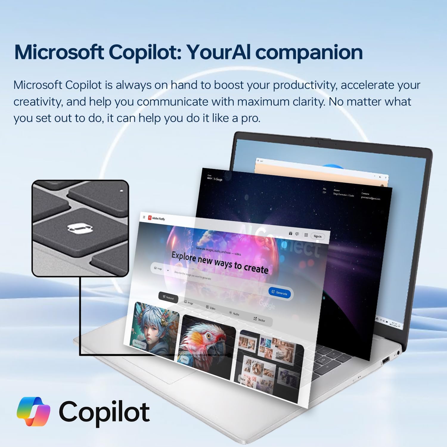 HP Business Copliot AI Business Laptop, 17.3' Touchscreen, Intel Core i5-1334U, 16GB RAM, 1TB SSD, Wi-Fi 6, Win11 Home, Backlit Keyboard, Webcam, Fingerprint Reader, Bundle with PCO Laptop Cooler