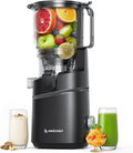 AMZCHEF Cold Press Juicer – 6.5' Wide Mouth Hopper for Whole Recipe Loading, Self Feeding for Hands-Free Operation, Zero Waste Masticating Juicer For More Juice, Less Pulp – Triple Strainers