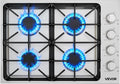 VEVOR Gas Cooktop, 30 inch 4 Burners Gas Stove Top, Max 48000BTU Built-in Stainless Steel Stove Top LPG/NG Convertible Dual Fuel Cooktop Stoves with Sealed Burner for Sear, Stew, Boil, Stir-Fry