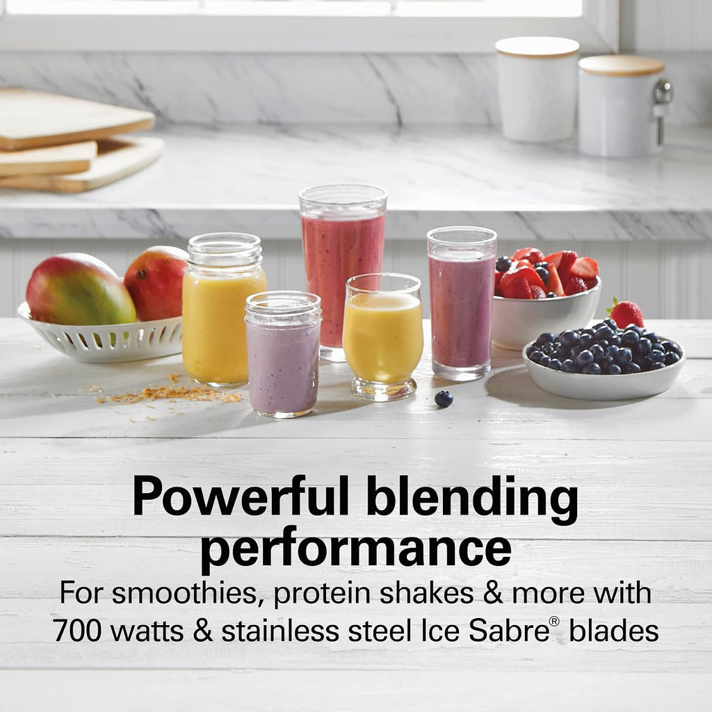 Hamilton Beach Air Fryer Countertop Toaster Oven, Stainless Steel & Power Elite Wave Action Blender, Stainless Steel Ice Sabre-Blades, Black (58148A)