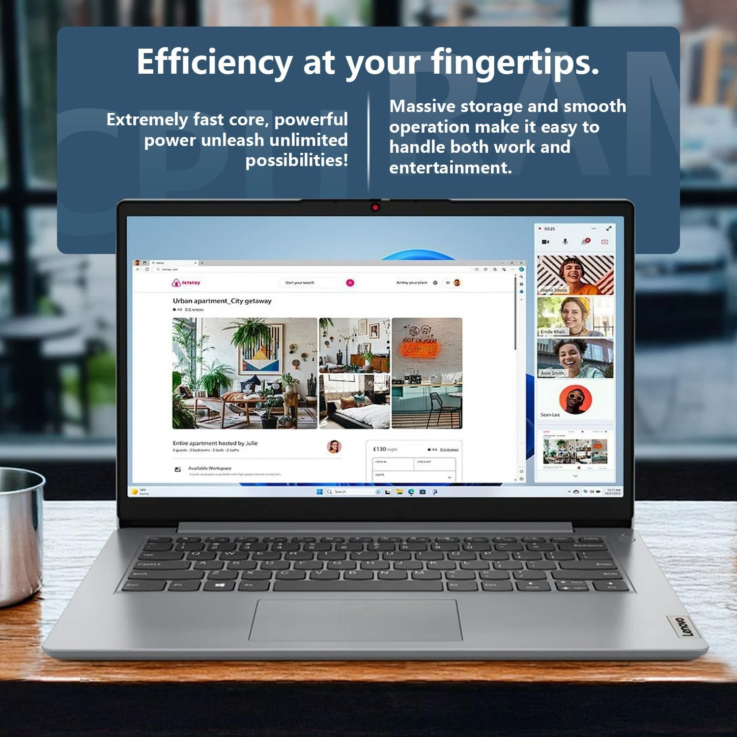 Lenovo IdeaPad 1 Daily/Student 14' HD Laptop, 12GB RAM, 448GB Storage(128GB eMMC + 256GB PCIe + 64GB USB), 1 Yr Office 365, Intel Core Processor, Win 11 Home, Bundle with UC310 64GB USB Flash Drive