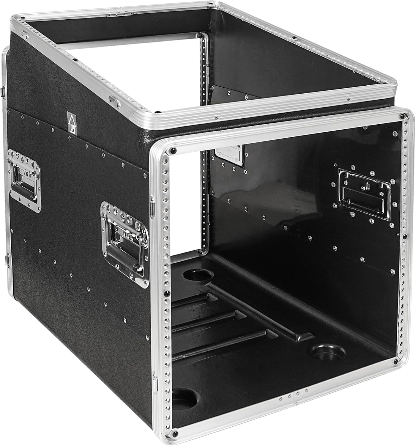 Sound Town Lightweight and Compact 10U ATA ABS Rack Case, with Slant Mixer Top, 24.5' Depth, 12U Top and 10U Side Spaces (STMR-A12X10U)