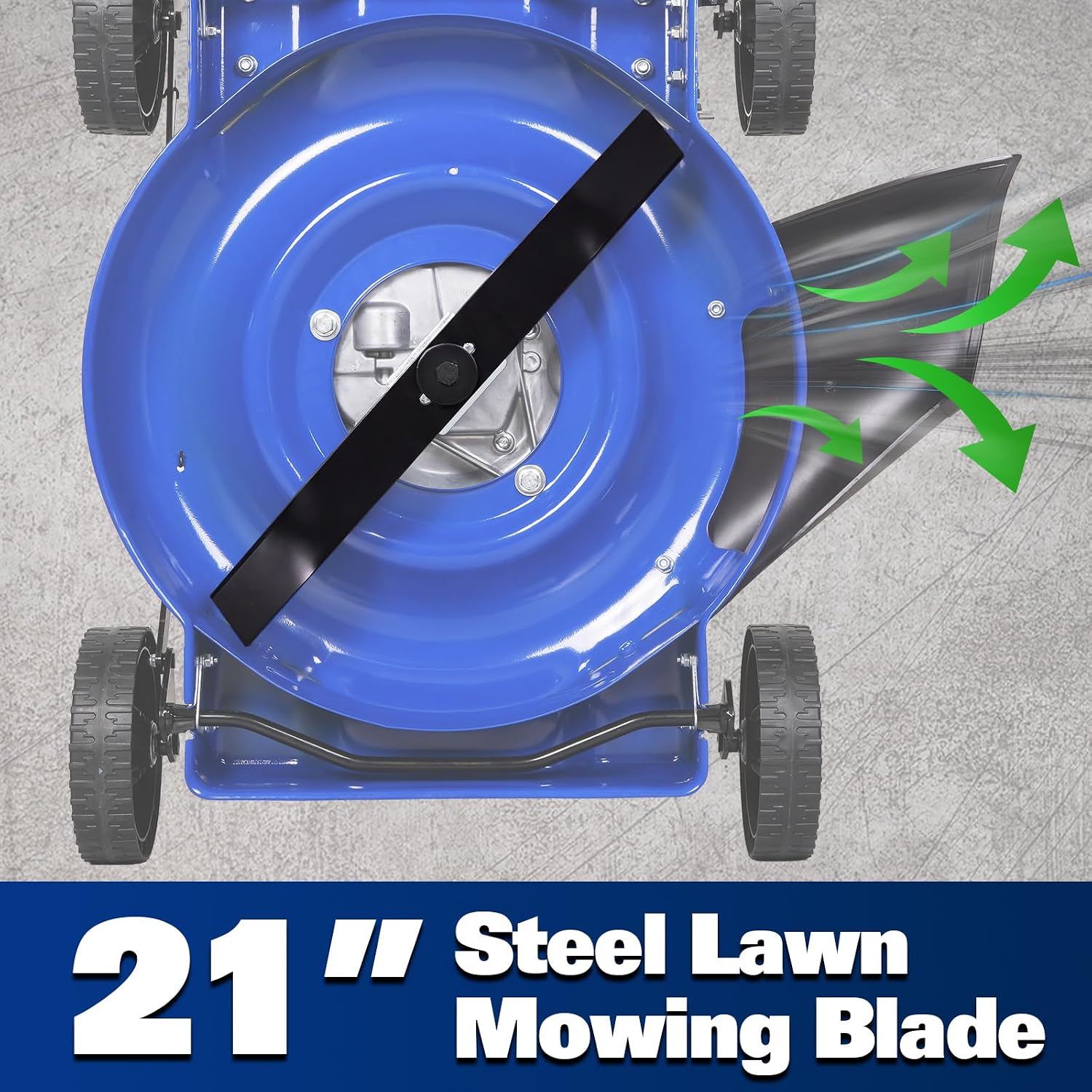 BILT HARD 20'' Push Gas Lawn Mower, 144cc 4-Cycle OHV Engine Walk Behind Lawnmower, Side Discharge with 8-Position Adjustable Cutting Heights for Lawn, Yard and Garden