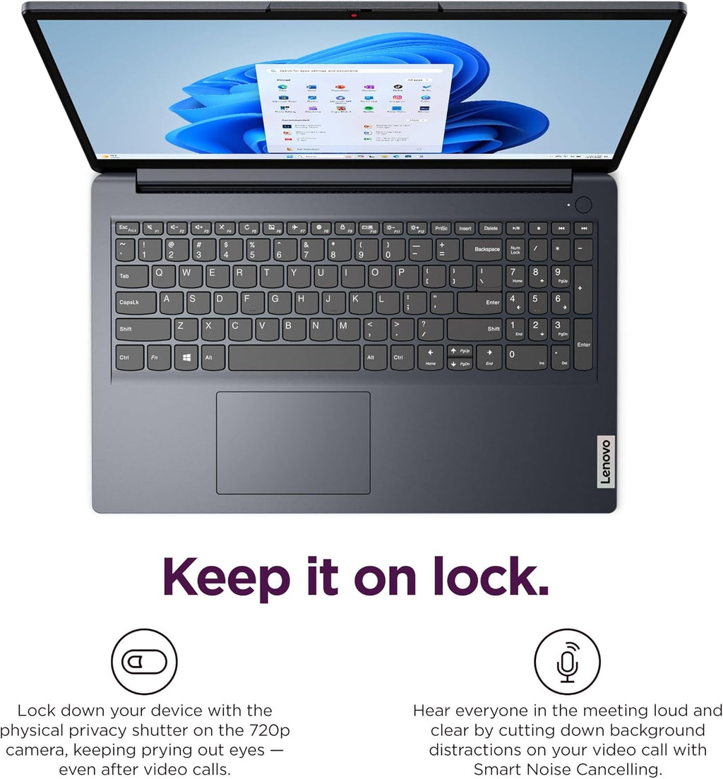 Lenovo IdeaPad 1i Laptop, 15.6' FHD Touchscreen, Intel Core i5-1335U Processor, 16GB RAM 512GB SSD, Windows 11 Pro, MS Office Lifetime with Copilot AI, Wi-Fi 6, HDMI, 8-in-1 HUB & Mouse, Blue