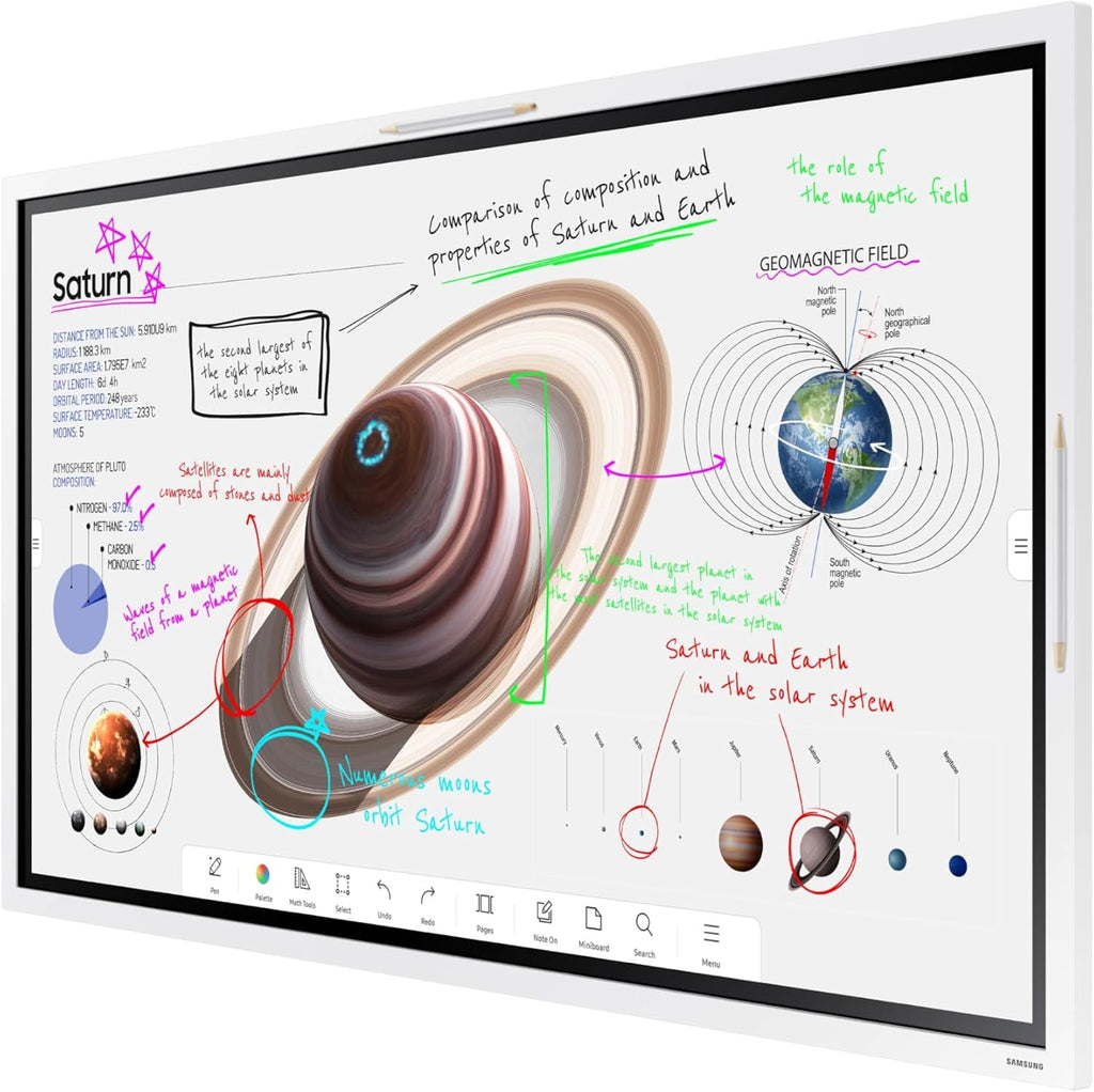 Samsung Pro 55' 4K WMB Interactive Display, SmartView+, Built-in Speakers, Wi-Fi and Bluetooth Embedded, Durable Screen, Universal Pairing, LH55WMBWBGCXZA