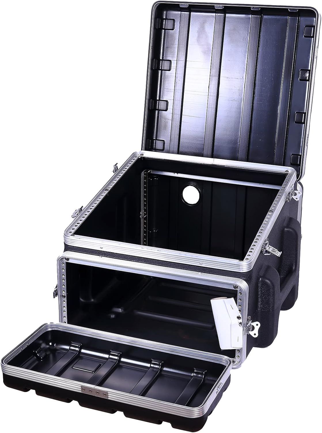 Crossrock Console rack case 10U slant top 6U front and 8U rear(CRC10U6U8U), Console-10U/6U/8U