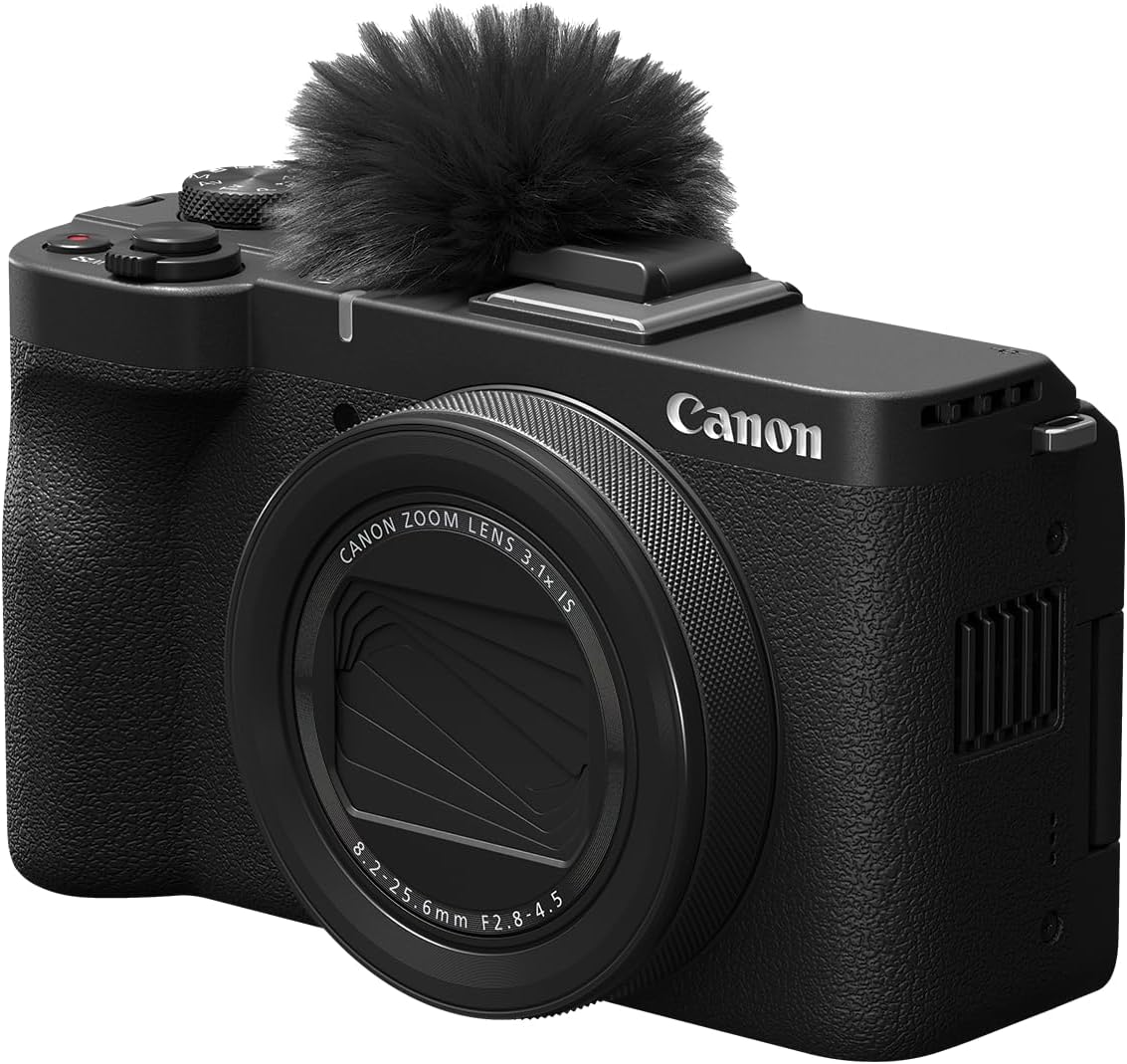 Canon PowerShot V1, Hybrid Camera, Built-in Ultra-Wide-Angle Zoom Lens, 4K Video, Vlogging, Live Streaming, Content Creation, Compact Design