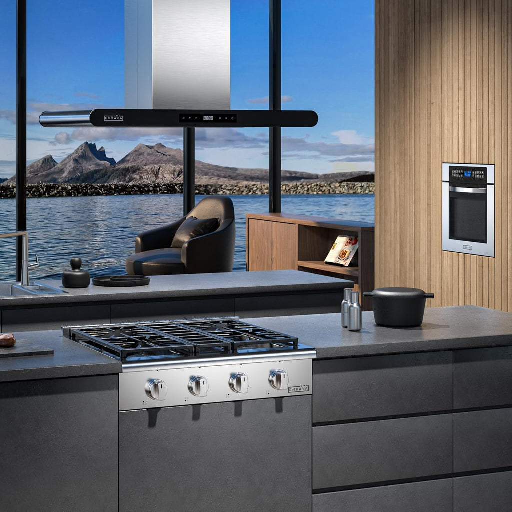 Empava 30 in. Slide-in Natural Gas Rangetop with 4 Burners in Stainless Steel
