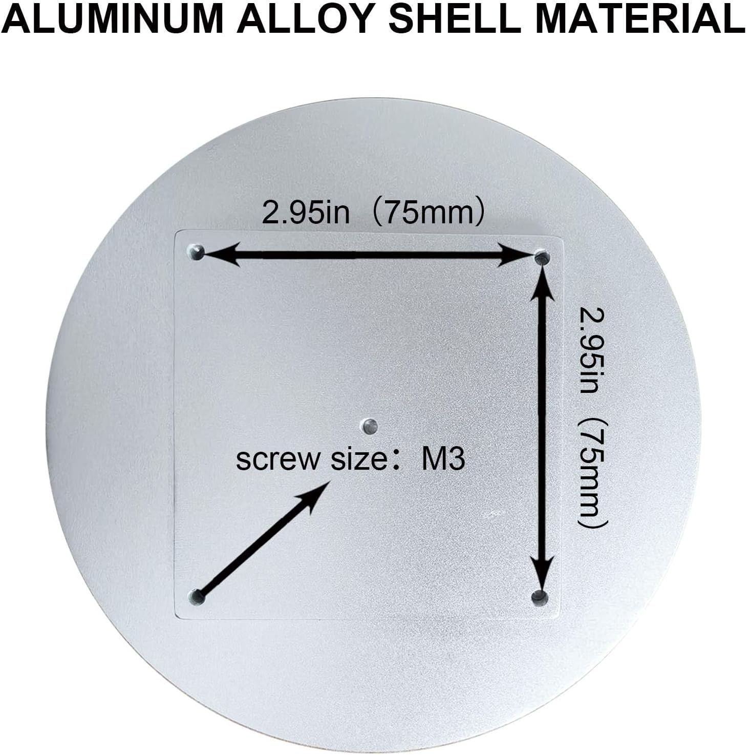 VSDISPLAY 5 Inch Round Touch Display Monitor 1080x1080 Resolution 400Nits IPS LCD Screen Supports Mini H Video Input