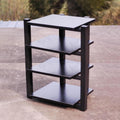 Gaming Shelf Floor-Standing Audio Rack Stereo Cabinet Video Media Stand Audio Rack Speaker Display Stand Corner Audio Tower for Gaming Meeting Livingroom Recording Room.(Black,70x55x90cm)