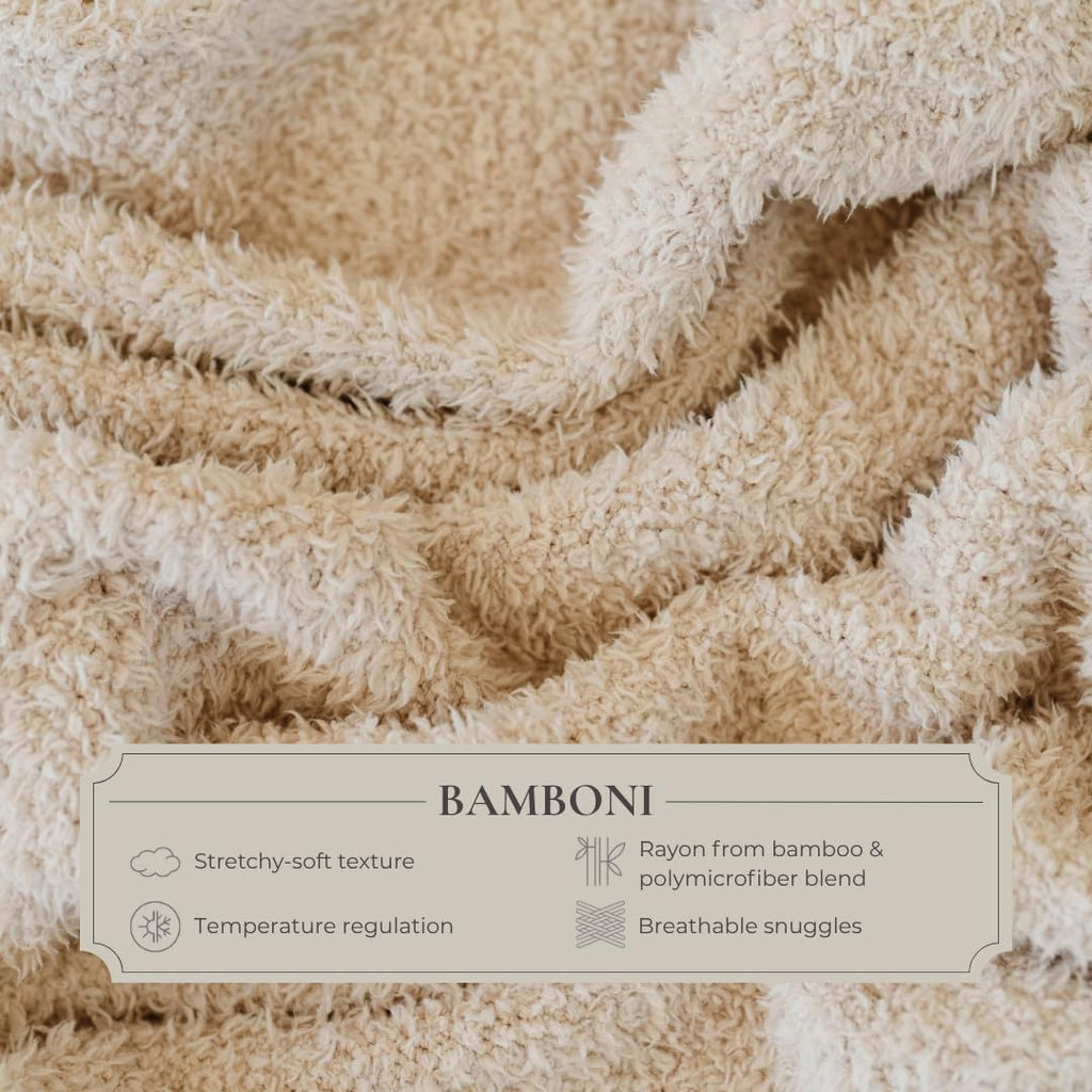 SARANONI Bamboni Luxury Throw Blanket | Oversized Super Soft Plush Home Decorative Comfy Blankets for Couch or Bed | Sky Blue - X-Large 60' x 80'