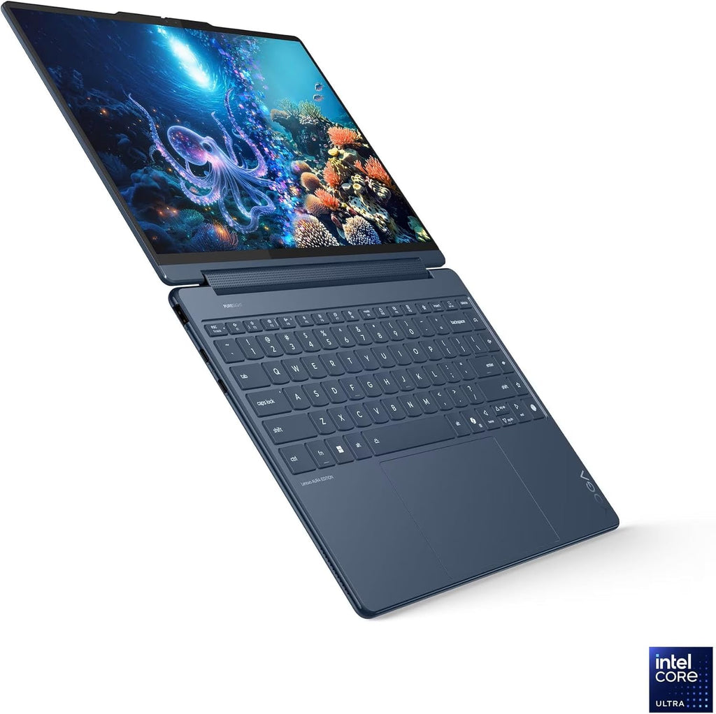 Lenovo Yoga 9i 2-in-1 Aura Edition Laptop with Intel Core Ultra 7 258V Processor,14' 2.8K 1,100 nits(HDR) OLED, Touchscreen Display, 32GB LPDDR5X-8533MT/s Memory, 1TB SSD, Wi-Fi 7, Pen, and Win 11 Pro