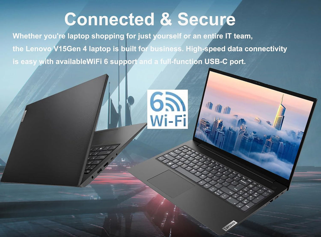 Lenovo V15 G4 15.6' Business Laptop, FHD Anti-Glare Display, Intel 10-Core i7-13620H (Beat Ultra 7 255U),16GB RAM, 512GB SSD, WiFi 6, Bluetooth 5.2, Windows 11 Pro, with 5ave 6-in-1 Accessory Kit