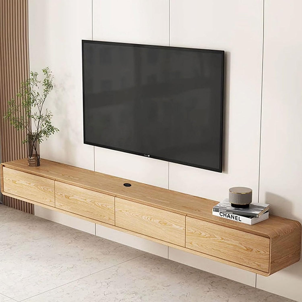 Wall Mounted TV Cabinet Wall Shelf Floating TV Shelf TV Stands Router Set top Box CD DVD Players Toy Storage Shelf with Drawer Multimedia Organiser Audio-Visual Equipment Shelves Wall Cabinet