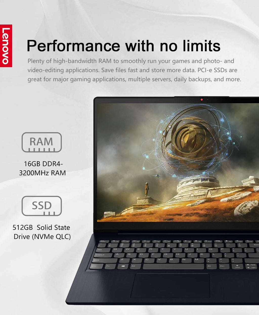 Lenovo Ideapad 3i 15.6 FHD Touchscreen Business & Home Laptop, Intel Core i5-1155G7 Processor, 16GB DDR4 RAM, 512GB SSD, Webcam, Wi-Fi, HDMI, Bluetooth, Windows 11, Abyss Blue, W/GaLiMu