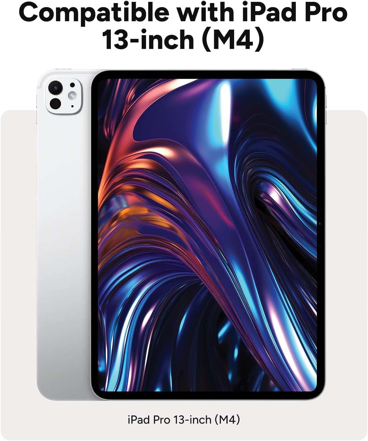 ZAGG Pro Keys 2 iPad Pro 13' (M5)/ Pro 13' (M4) Keyboard Case - Wireless Keyboard & Detachable Folio Case | Laptop-Style Backlit Keys, Multi-Pairing Bluetooth, 6.6 ft Drop Protection