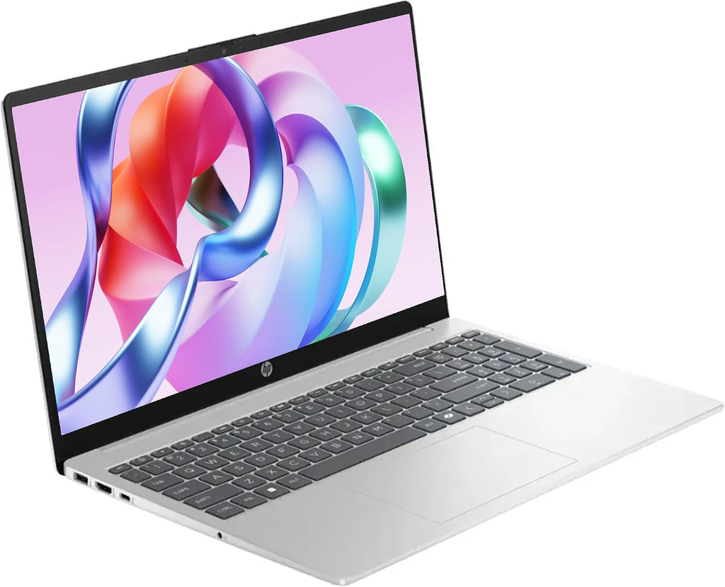 HP 15 Laptop, Intel i7-1355U, 16 GB DDR4 RAM, 512 GB PCIe SSD, 15.6' FHD (1920x1080) Touchscreen, Iris Xe Graphics, W11 Home, Natural Silver