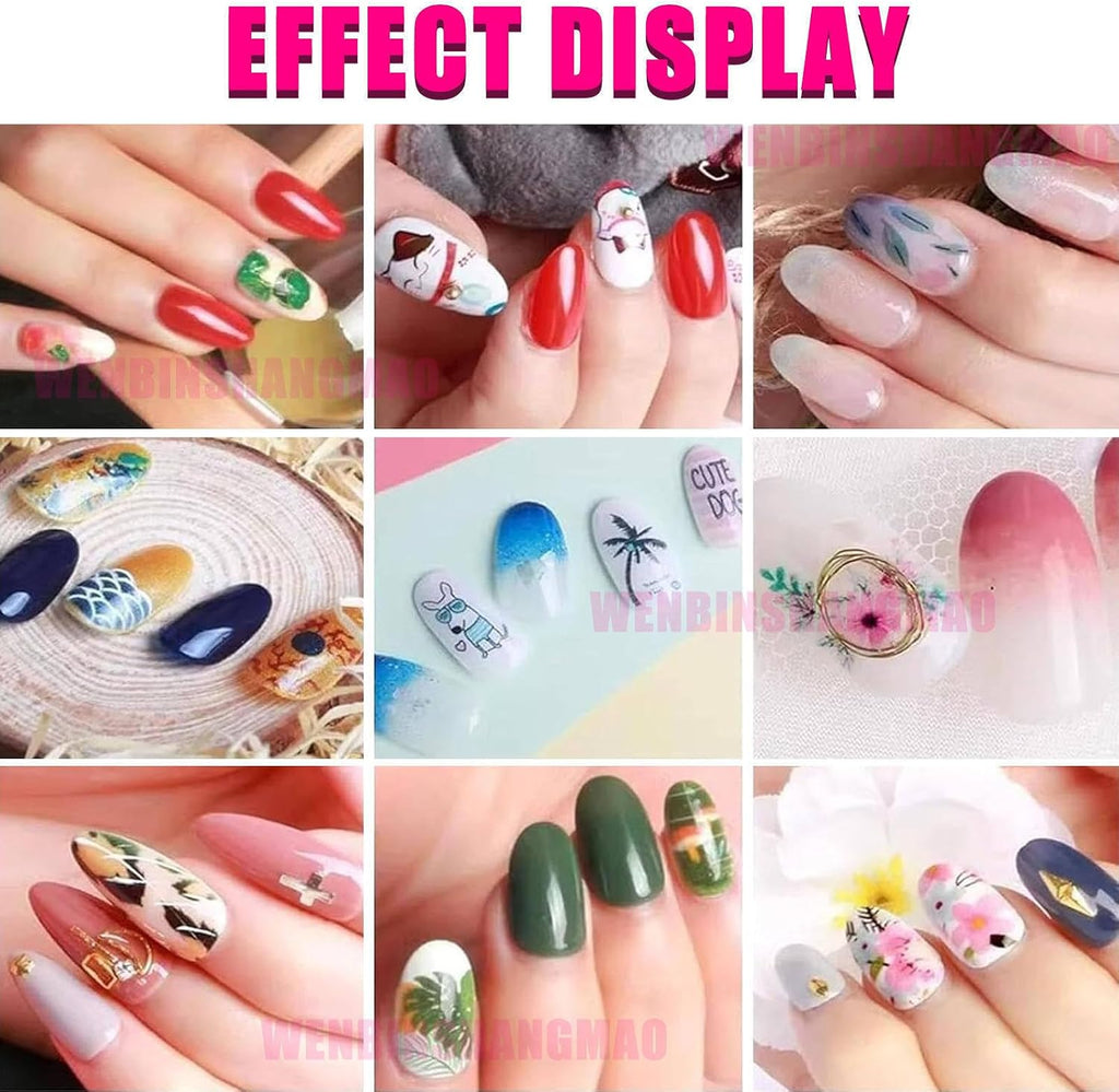 Portable Digital Nail Printer Machine, Automatic 3D Nail Painting Machine with Touch Screen /1000+ Designs, Smart DIY Nail Art Printing Machine for Home Nail Salon Cute Girls