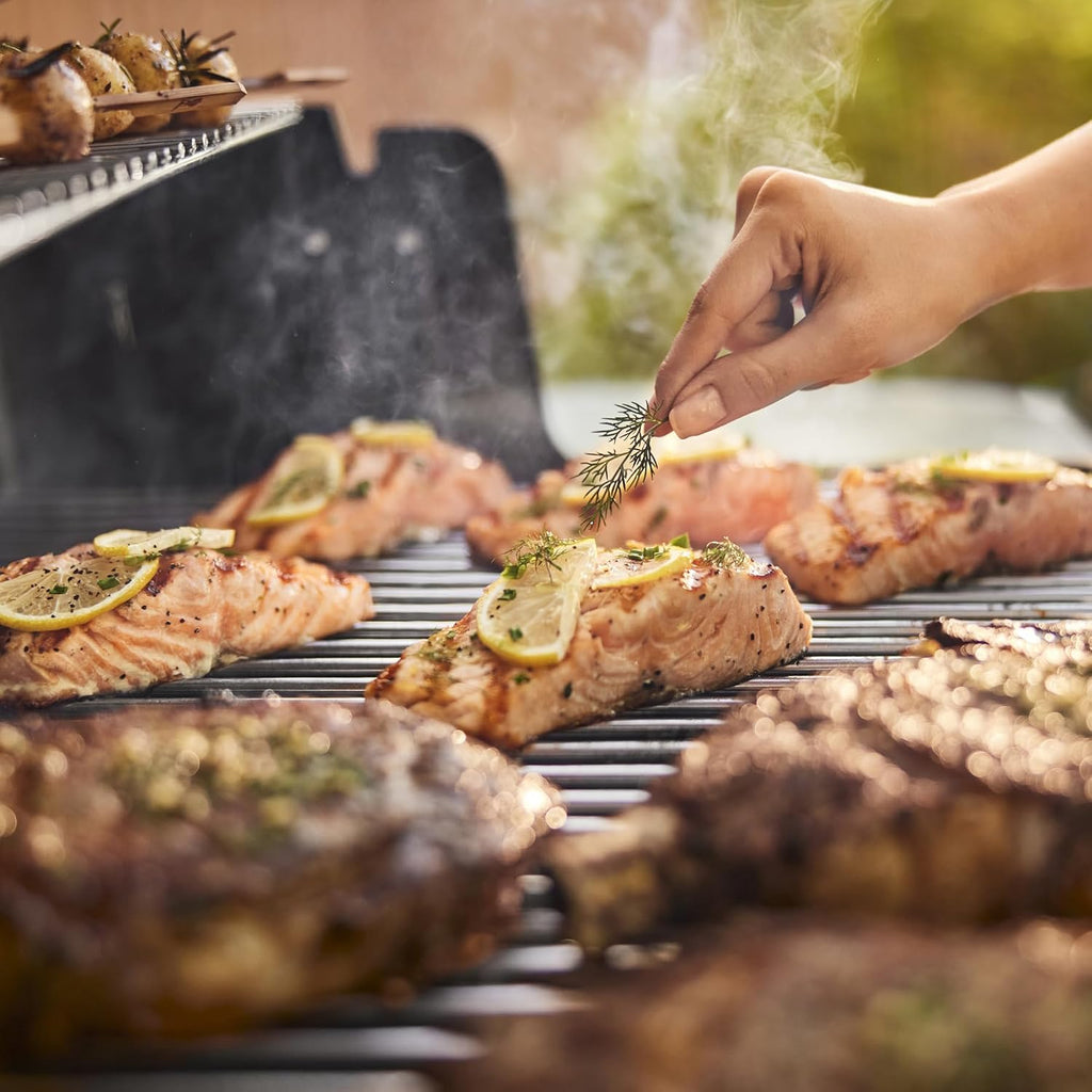 Weber Genesis S-315 Natural Gas Grill for Outdoor Cooking, Stainless Steel, 3 Burners – Stainless Steel Cooking Grates & PureBlu Burners
