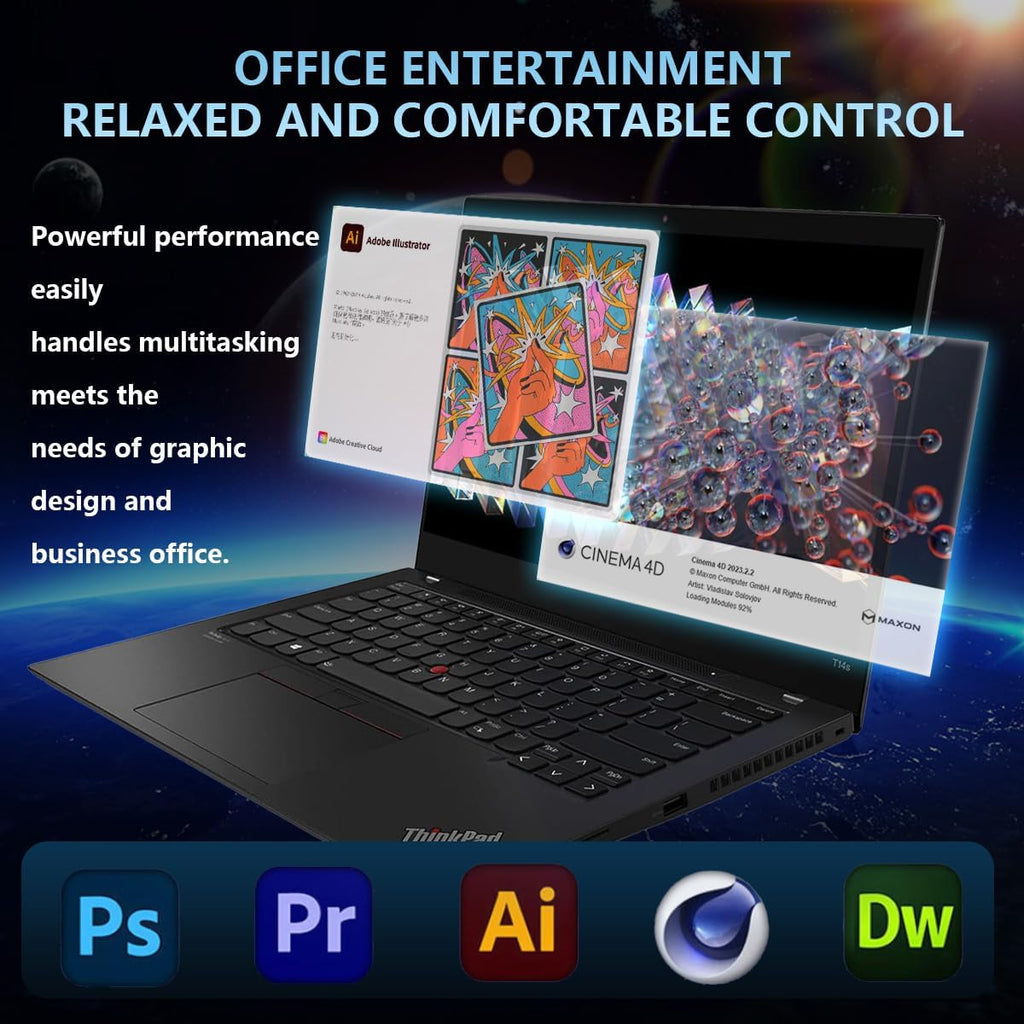 Lenovo Thinkpad T14S (G2) Business Laptop, 14' FHD (1920 x 1080) Display, Core i5-1145G7 4.4GHz, 512GB SSD, 16GB RAM, Webcam, Windows 11 (Renewed)