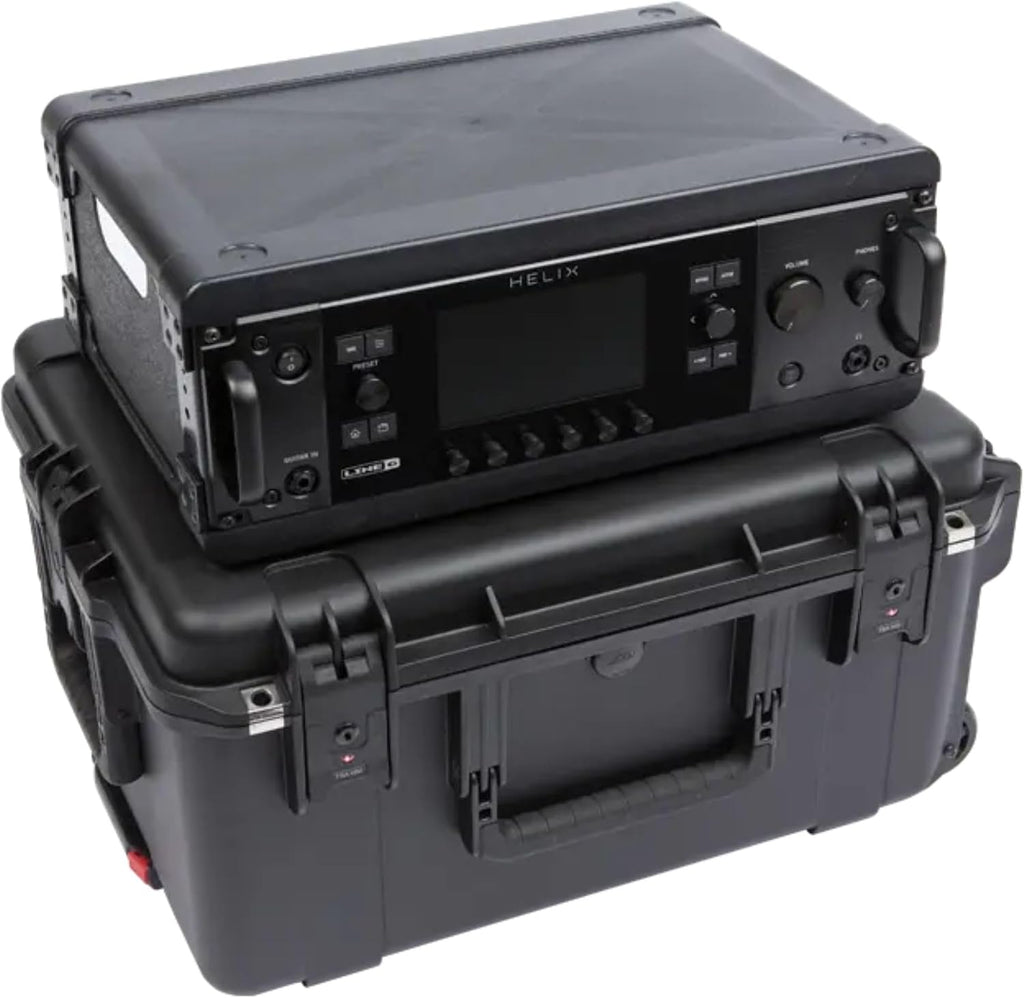 SKB 3U iSeries 13' Injection Molded Fly Rack with Built-In Wheels, Push Button Release Pull Handle and Removable Rack Frames, Black