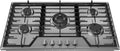 36 Inch Gas Cooktop Stainless Steel with 5 Sealed Burners, Drop-in Stovetop with Cast Iron Grates, NG/LPG Convertible, 38000 BTU