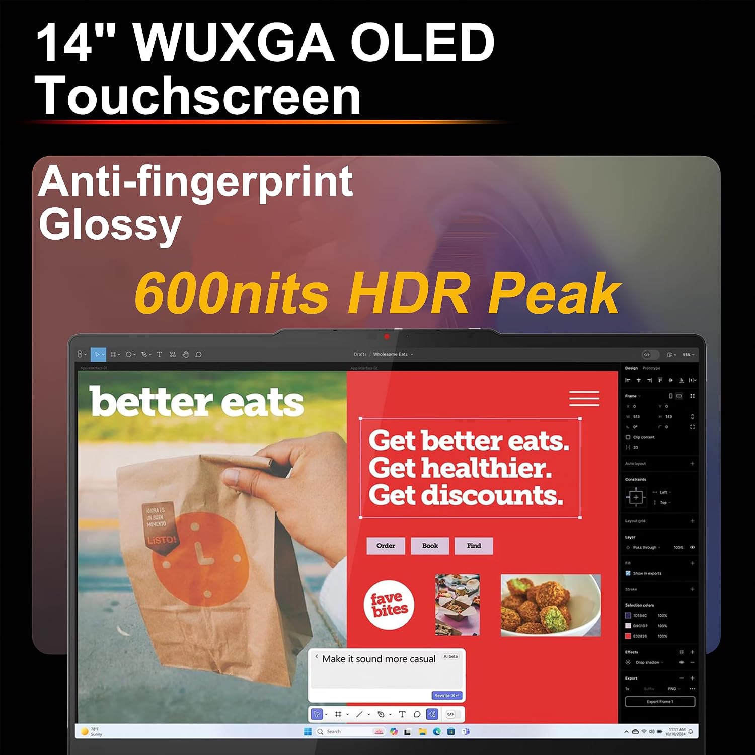 Lenovo Yoga 7 2-in-1 Laptop 14' WUXGA OLED Touch (100% DCI-P3, 600nits HDR) AMD 6-core Ryzen AI 5 340 (Up to 50 Tops) 16GB RAM 512GB SSD for Creator Business Professional Win11 ICP Hub w/Copilot AI