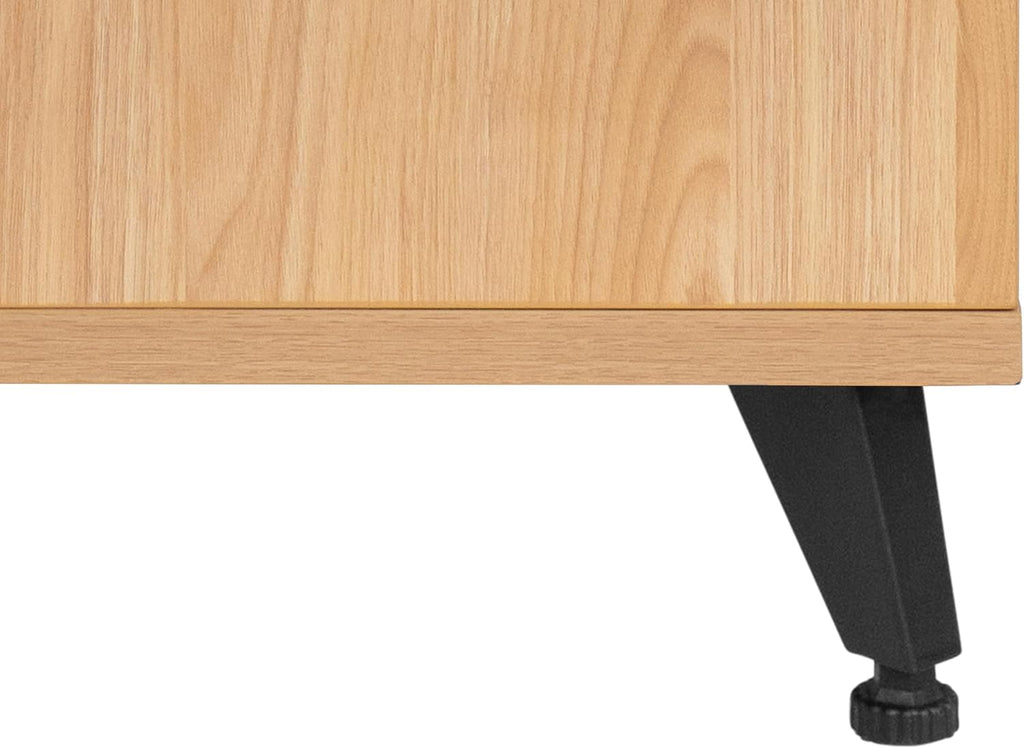 Gator Frameworks Elite Furniture Series Sidecar Cabinet with with Configurable Rack Space & Shelving Natural Maple Finish, (GFW-ELITESIDECAR-MPL)