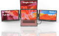 Triple Boost Pro 15.6' | Premium Triple Portable Monitor Extender | Full Aluminum | Quad Screens | 3×15.6' FHD 1080P HDR IPS | USB-C & USB-A | Compatible with 11'-18' Laptops