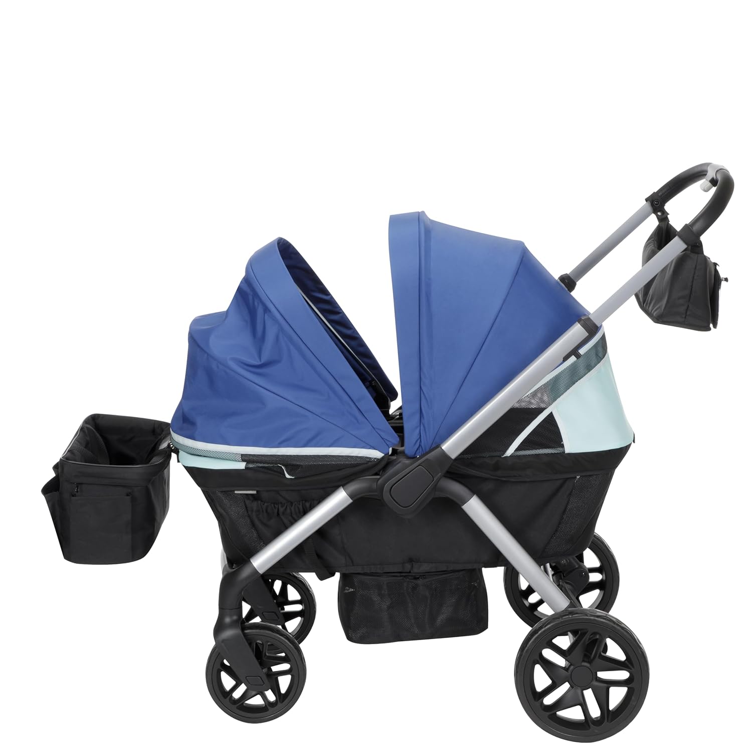 Safety 1st Summit Wagon Stroller fits 2 Kids Includes Removable Child Tray and 2 Cup Holders, Wave Runner (CV450HBO)