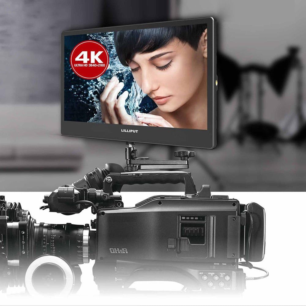 LILLIPUT A12 12.5 Inch 4K Broadcast Monitor 3840×2160 UHD Display, 3G-SDI in & Output, 4×HDMI Multi-Signal Support, Quad View, DP Input, VESA/Stand Mounting, for Studio Live Production