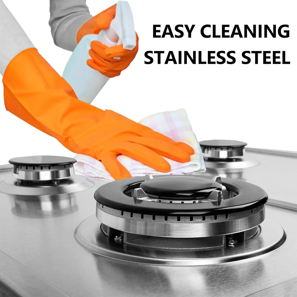 Gas Stove 4 Burners 24in Gas Cooktop, Propane Gas Cooktop Gas Hob 4 Burners for RVs, Motor Homes, NG LPG Convertible Gas Stovetop