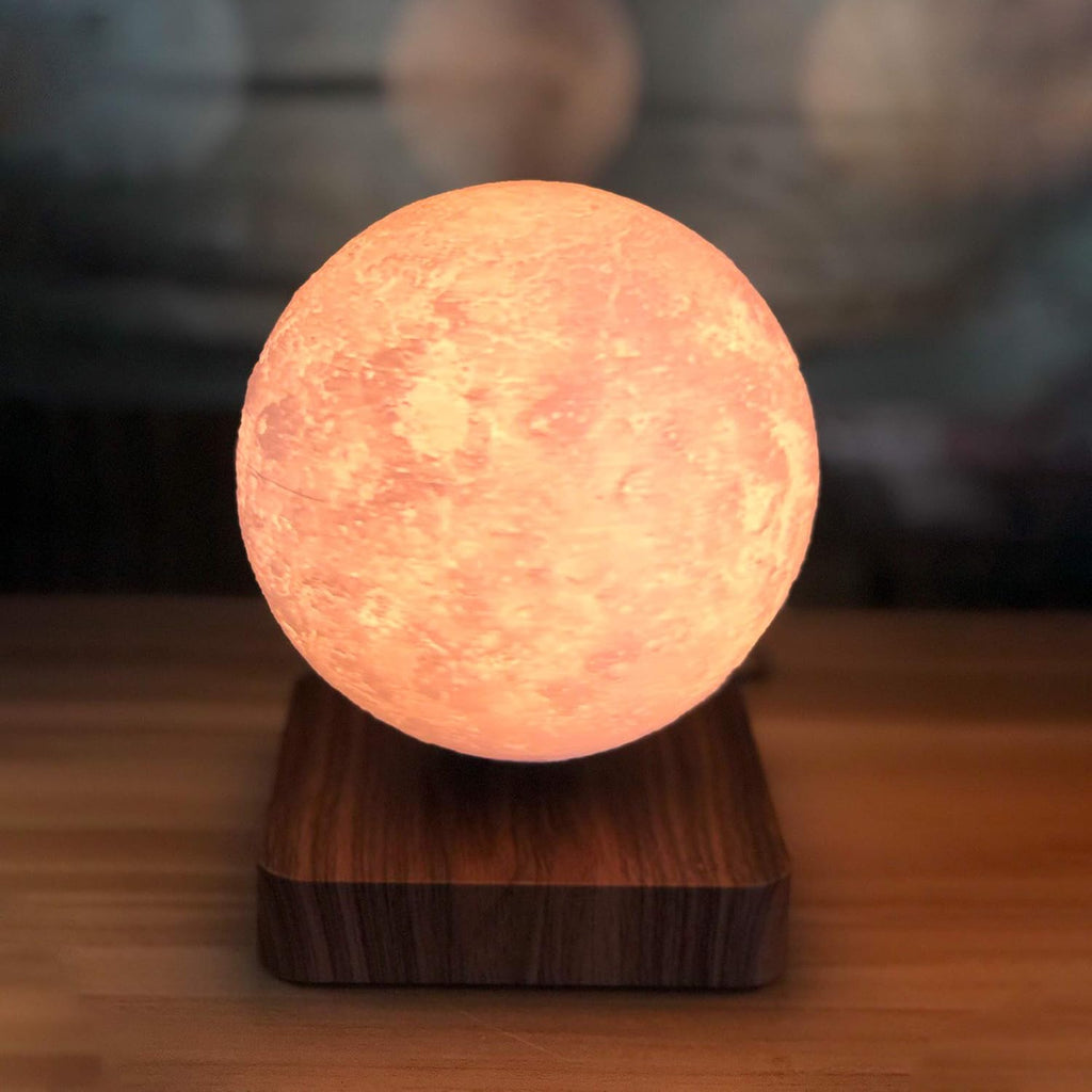 Night Light Moon Light Magnetic Floating Planet Lamp Interior 3D Print LED Bedside Nursing Creative Gift Table Lamp (7.09 in, Venus)