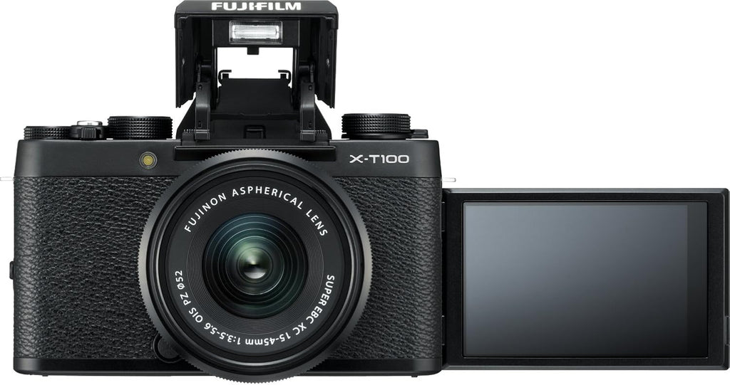 Fujifilm X-T100 Mirrorless Digital Camera, Black (Body Only)