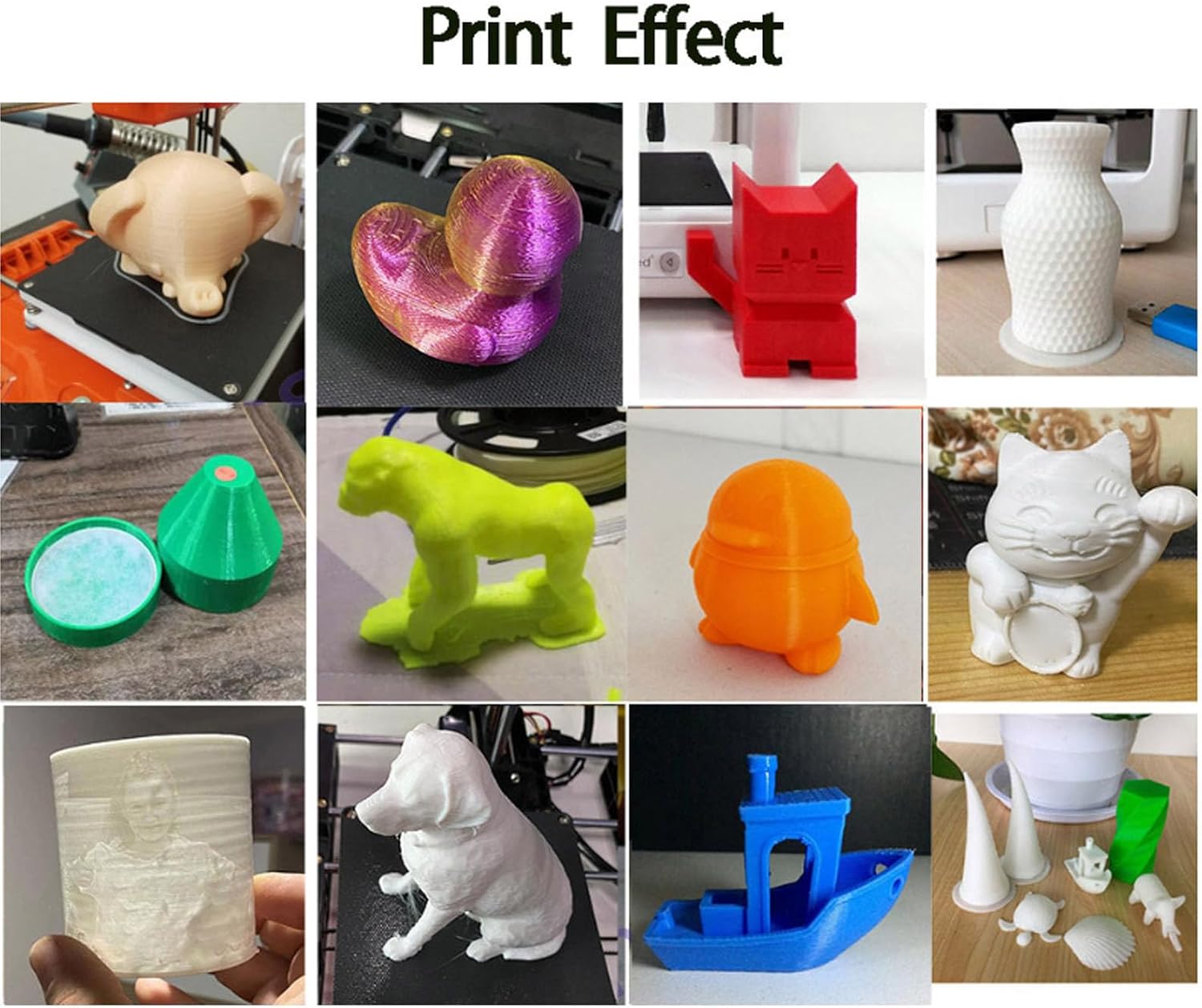 Gonetre Mini 3D Printer Portable High Accuracy Speed High Frequency Easy Assembly 3D Printing Machine for Beginners Kids Adults Compact Design 100x100x100mm Print Size (US Plug)