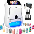Portable Digital Nail Printer Machine, Automatic 3D Nail Painting Machine with Touch Screen /1000+ Designs, Smart DIY Nail Art Printing Machine for Home Nail Salon Cute Girls