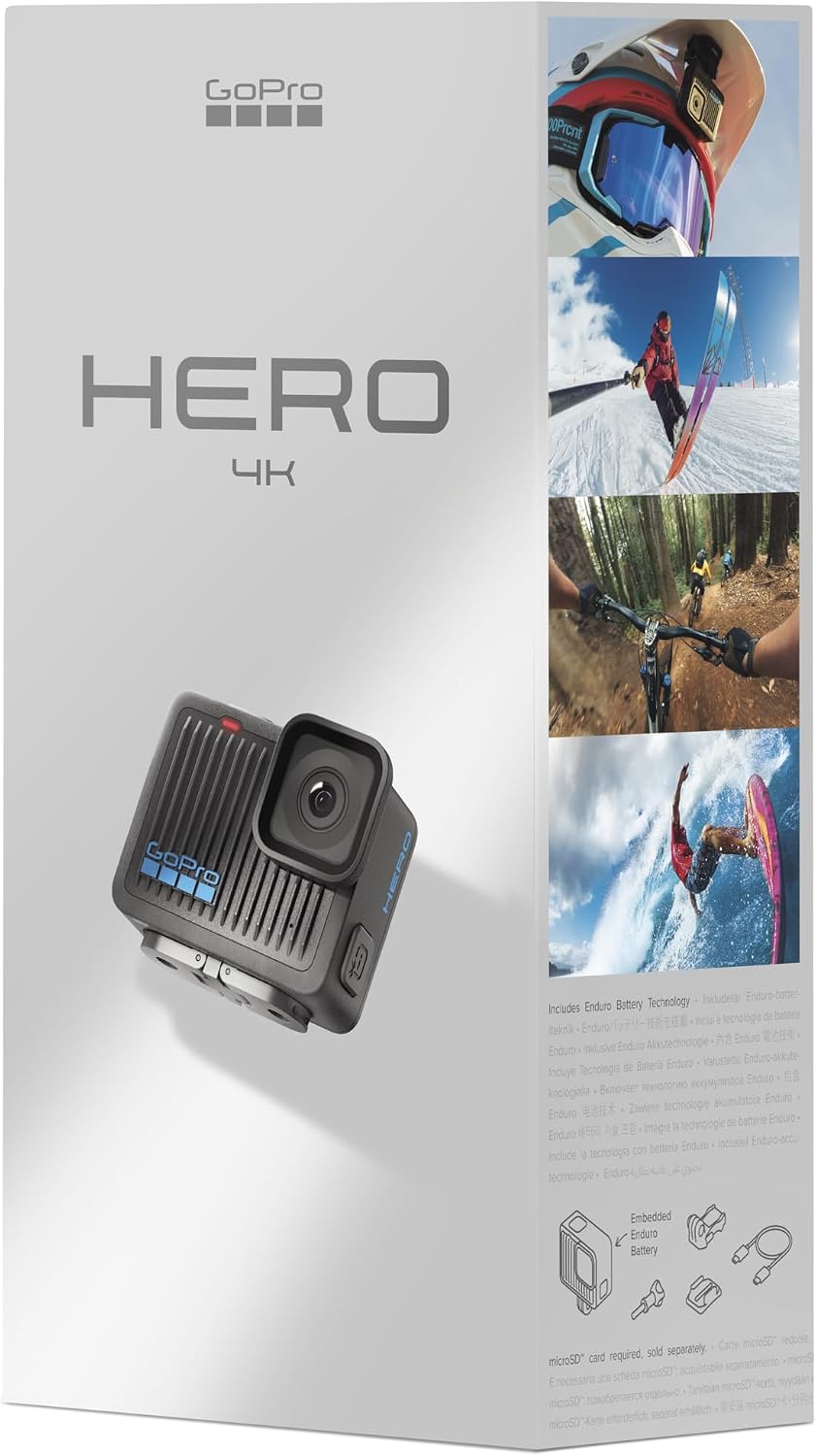 GoPro Hero - Compact Waterproof Action Camera with 4K Ultra HD Video, 12MP Photo, Touch Screen