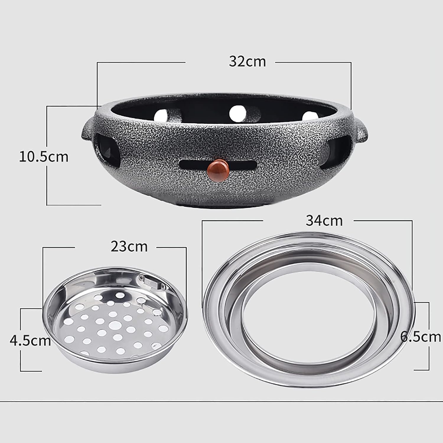 BBQ Barbeque Barbecue Grill, BBQ, Multifunctional Smokeless Charcoal Grill, Household Korean BBQ Grill, Split Design, Outdoor/Indoor (Color : G)