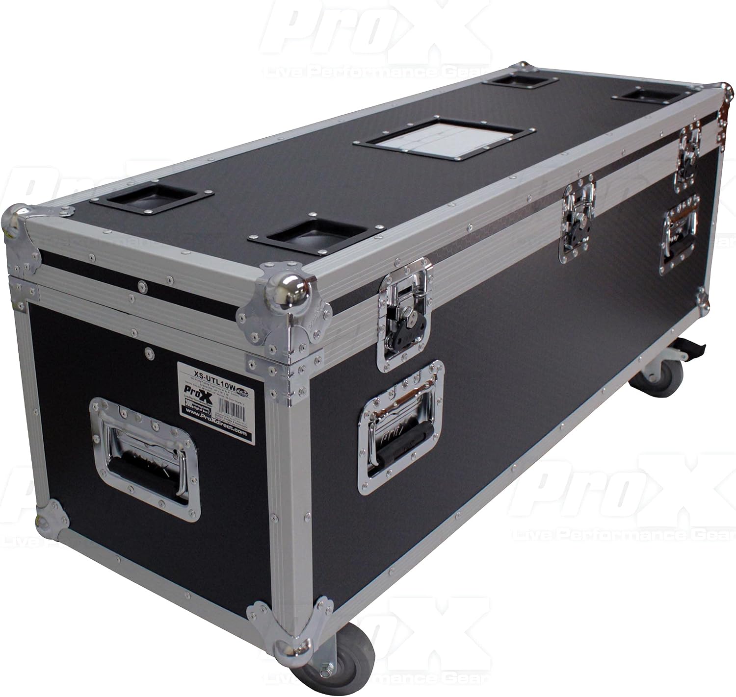 ProX XS-UTL10W ATA Utility Flight Travel Heavy-Duty Storage Road Case with 4' in casters – 47.5'x16'x16' Exterior