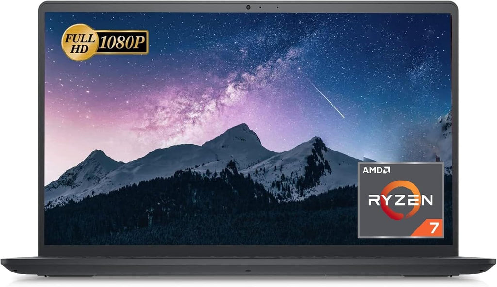 Dell Inspiron 15 3525 Laptop, 15.6' FHD Display, AMD Ryzen 7 5700U(8-core) Processor, 16GB RAM, 1TB SSD, AMD Radeon Graphics, Wi-Fi, Bluetooth, HDMI, Windows 11 Home, Carbon Black (Renewed)