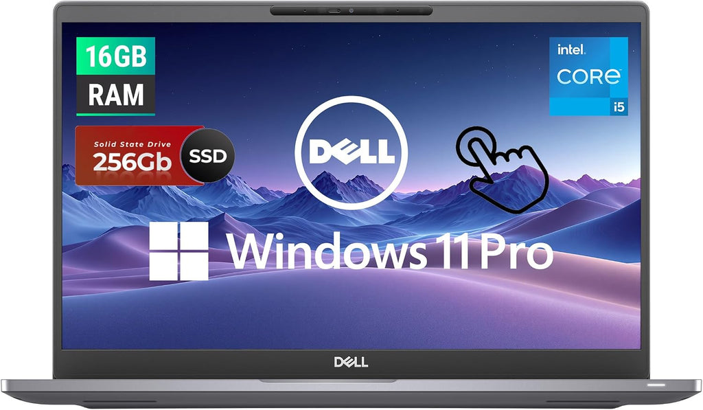 Dell Latitude 7400 14' FHD Touchscreen Business Laptop Computer, Intel Quad Core i5-8365U Notebook PC, 16GB DDR4 RAM, 256GB SSD, Backlit Keyboard, HDMI, Windows11 Pro, Sliver (Renewed)